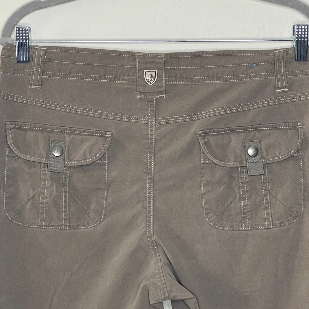 Kuhl Womens Cargo‎ Shorts Khaki Size 10 Outdoor Hiking Travel Casual